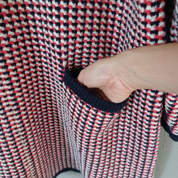 Boden Knitted Jacquard Sweater Mini Dress Plus Size 16 18 Women Preppy Pockets - Picture 4 of 14